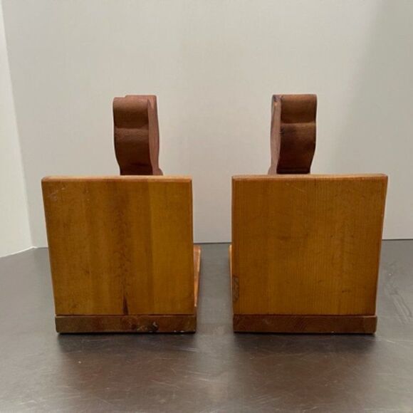 VTG Cat Bookends Wood Painted HAND CRAFTED PRODUCT - Picture 7 of 9